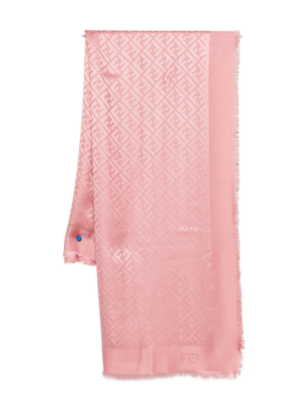 Fendi Ff Logo-pattern Scarf In Pink