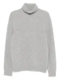 SCAGLIONE turtleneck ribbed sweater - Grey