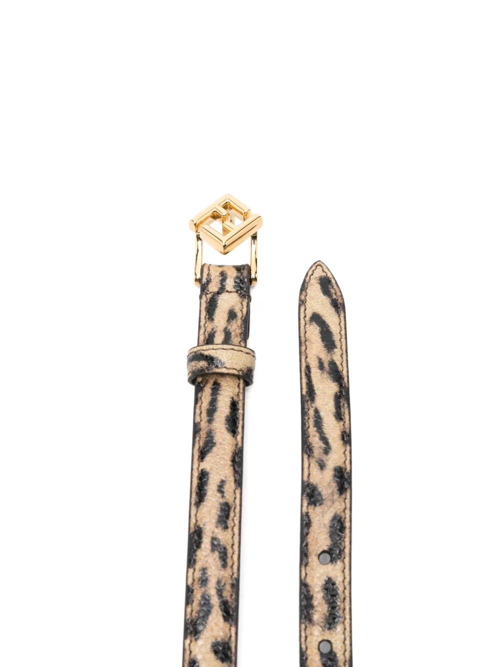FENDI Riem met luipaardprint - Beige