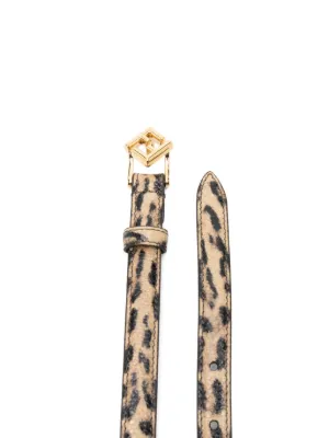FENDI / フェンディ | ズッカ レオパード ベルト / 8C0303 | 70/28 | ブラウン | レディース 350928642_2.jpg