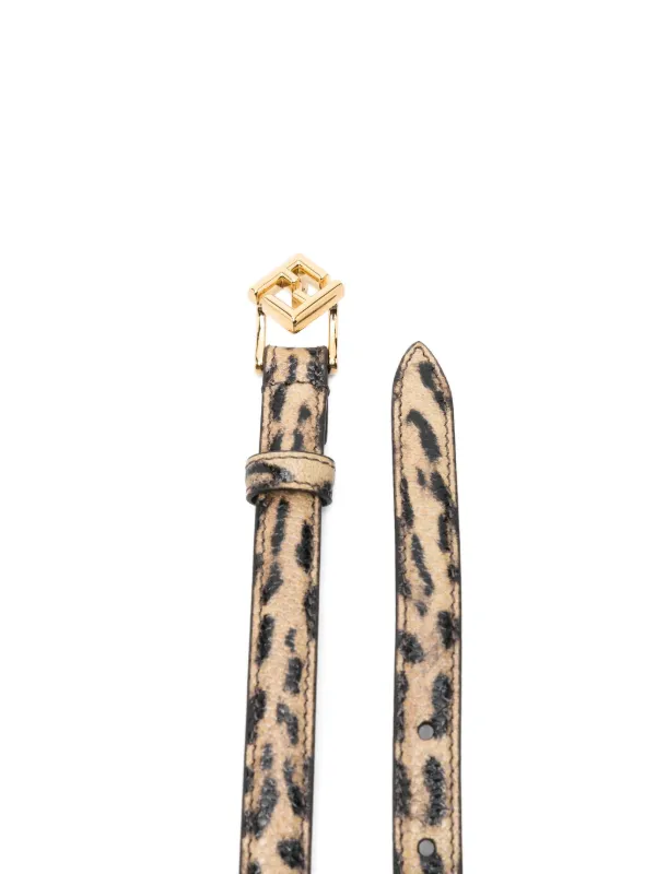 FENDI leopard-print Leather Belt | Neutrals | FARFETCH display picture 1