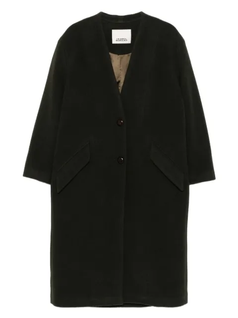 ISABEL MARANT button-front patch-pocket coat