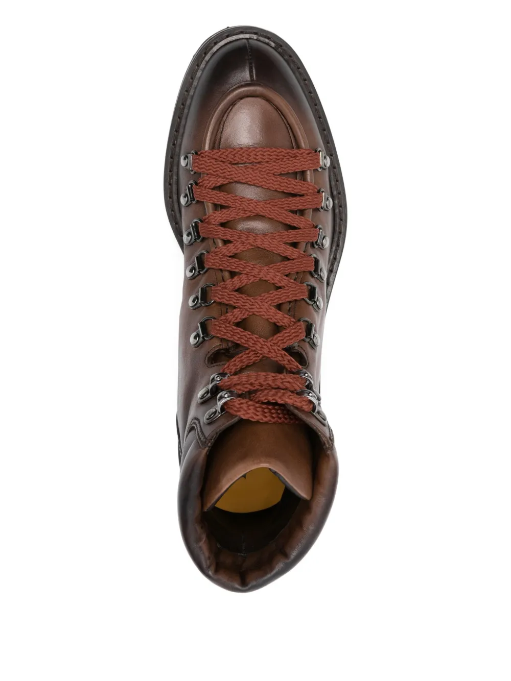 Doucal's lace-up leather boots Brown