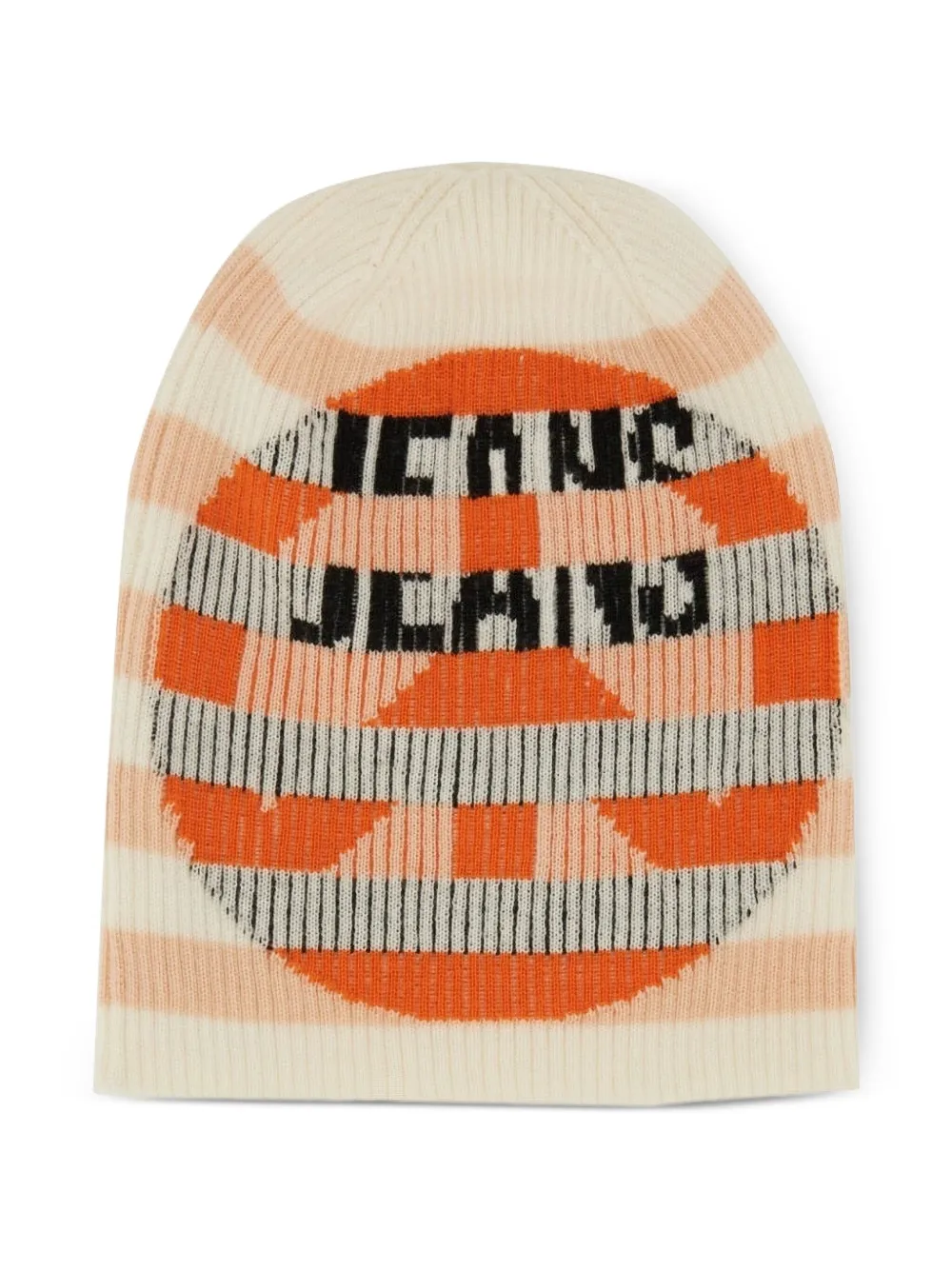 MOSCHINO JEANS Gestreepte hoed met hart Beige