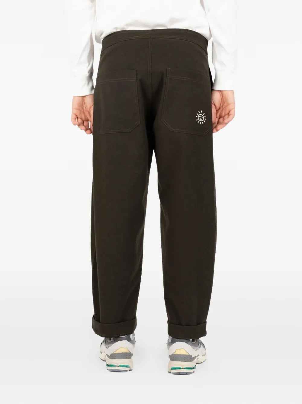 Société Anonyme Hakuba Embroidered Trousers In Brown
