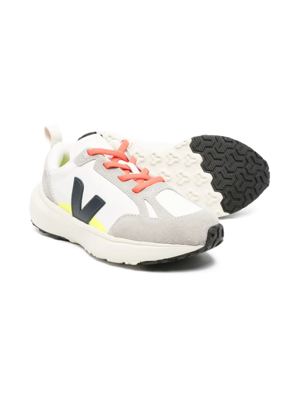 VEJA Kids Kleine Canary leren sneakers - Wit