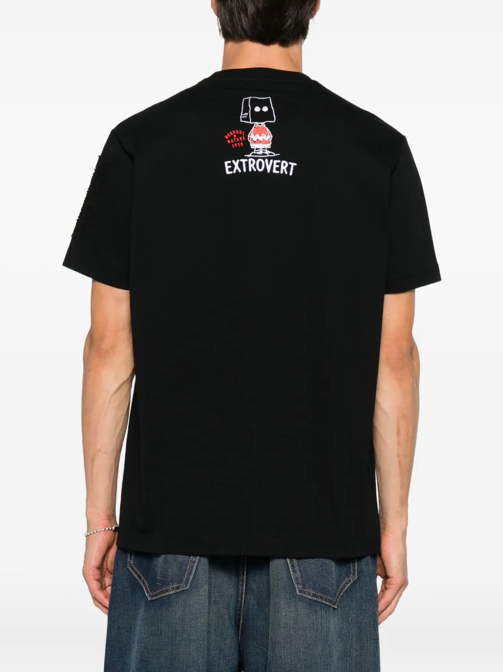 Iceberg x Peanuts crew-neck T-shirt Zwart