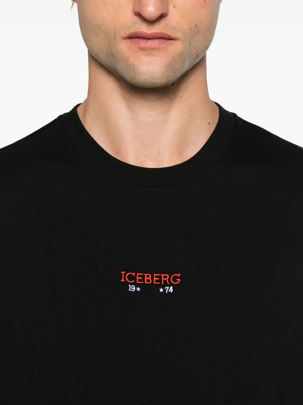 Iceberg x Peanuts crew-neck T-shirt Zwart