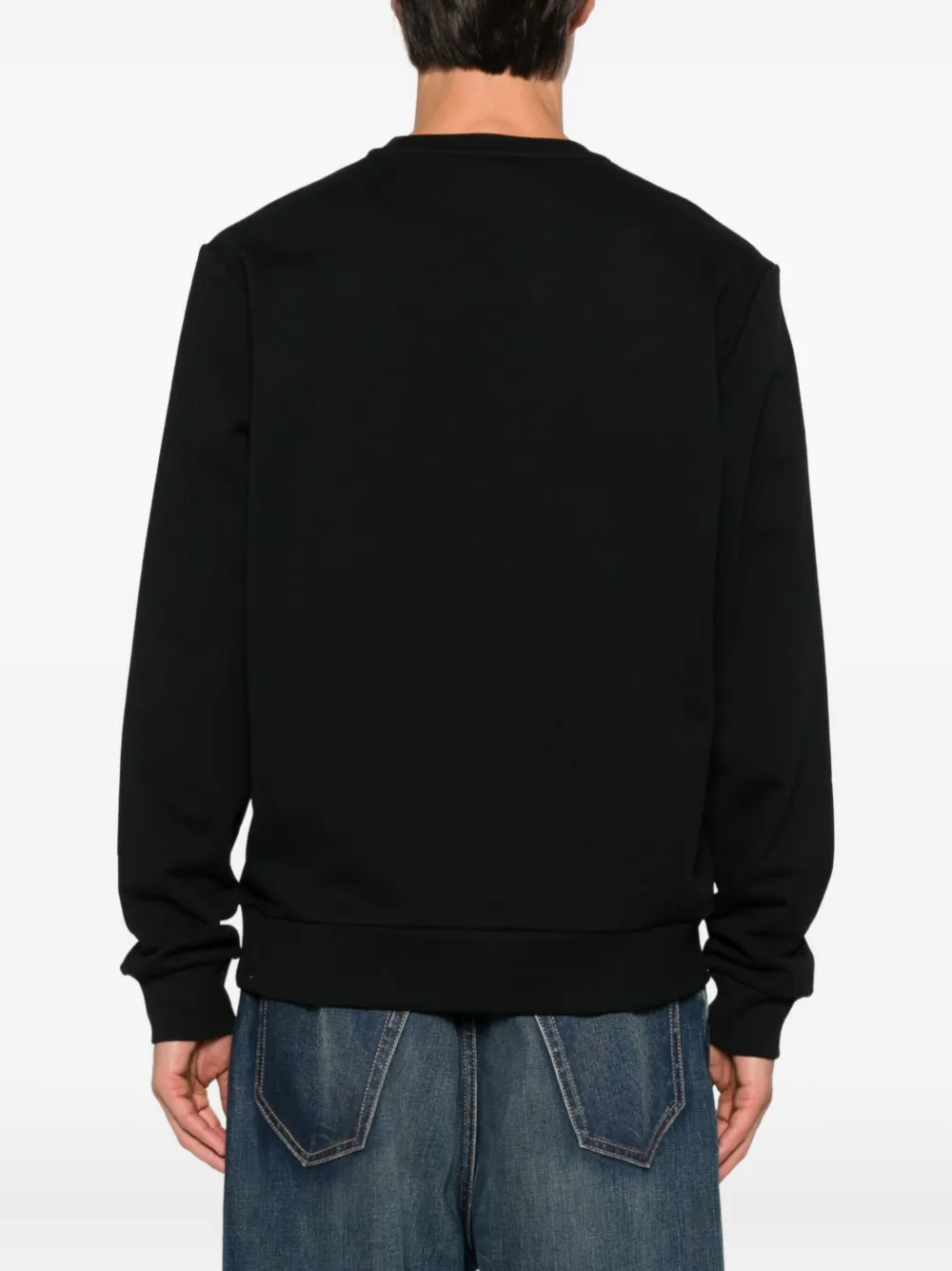 Iceberg logo-print cotton sweatshirt Zwart
