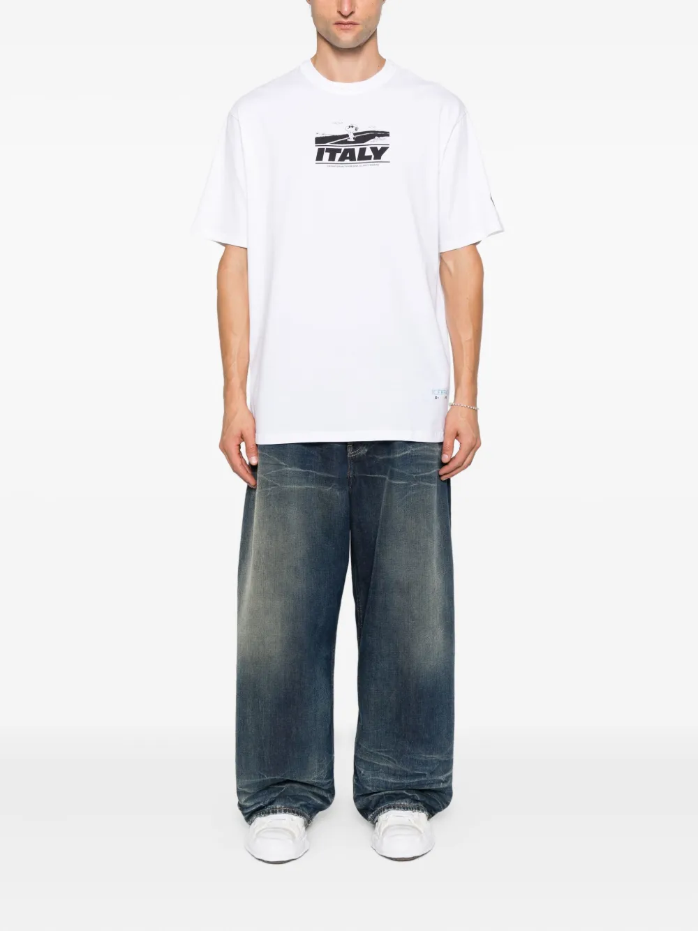 Iceberg graphic-print cotton T-shirt - Wit