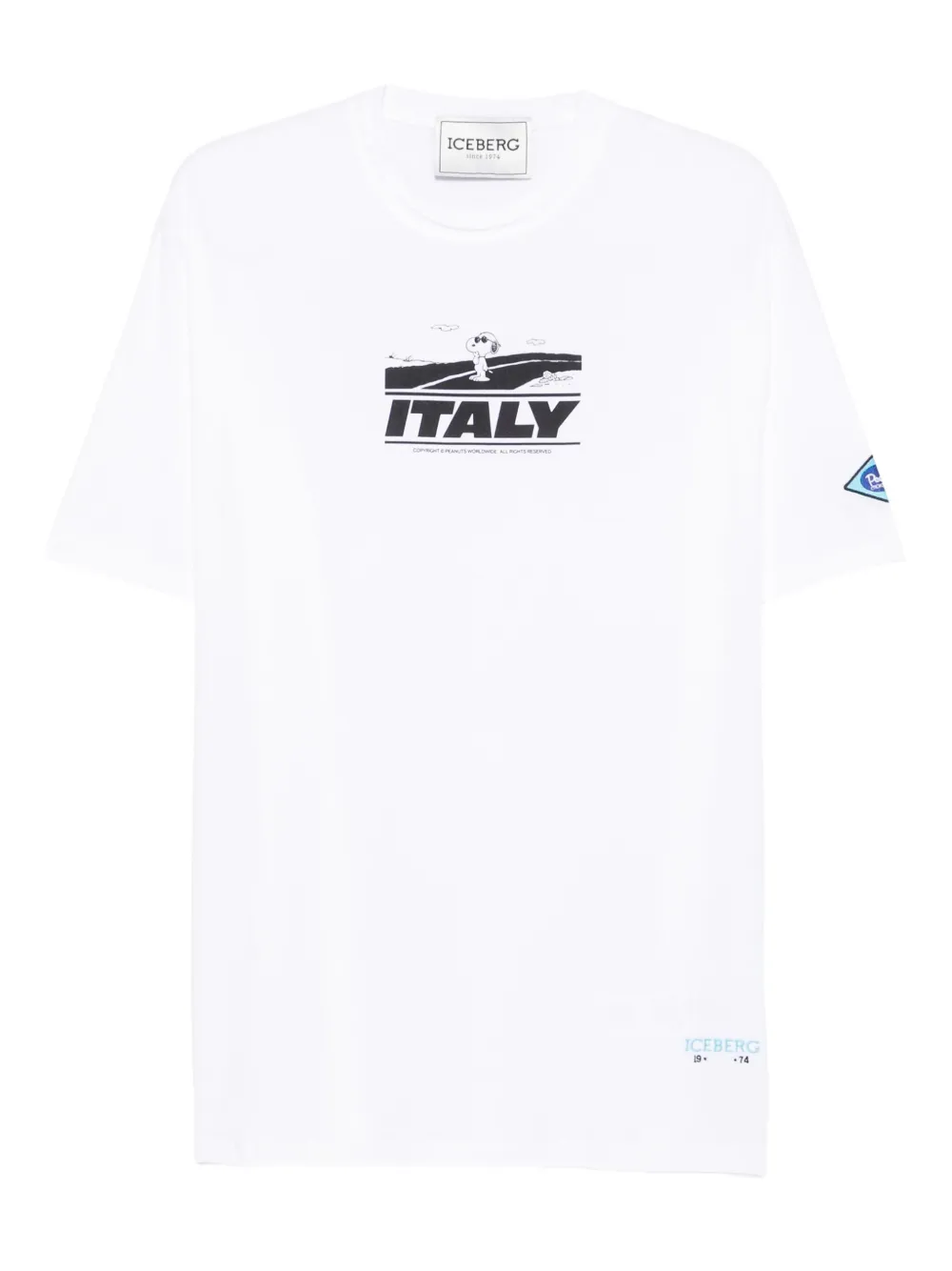 Iceberg graphic-print cotton T-shirt Wit