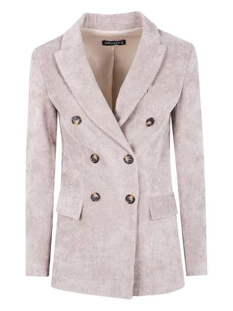DRHOPE corduroy double-breasted blazer