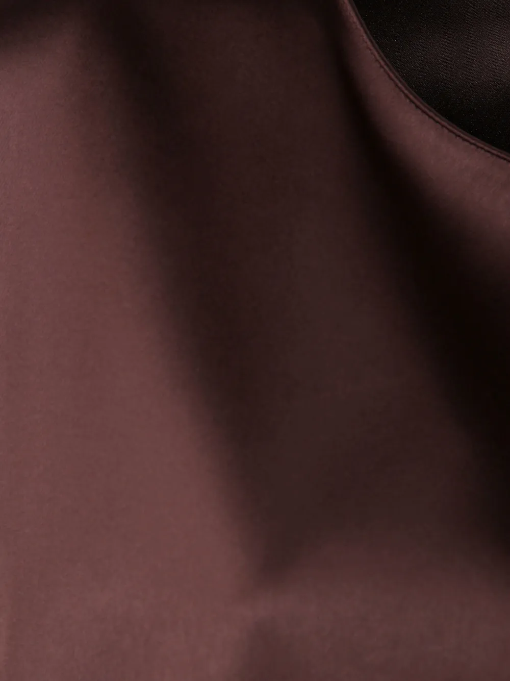 Drhope Satin Three-quarter Sleeve Shirt In Brown