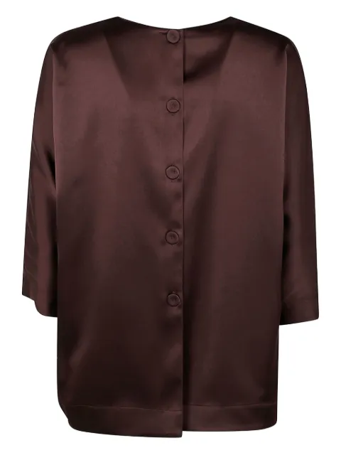 DRHOPE satin three-quarter sleeve shirt