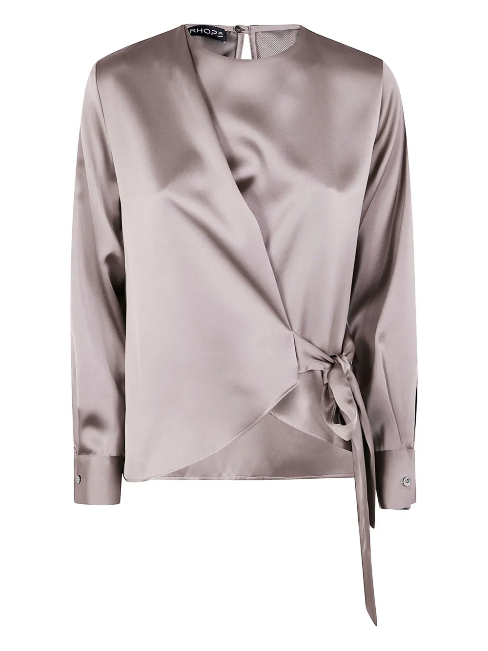 DRHOPE wrap-tie shirt | Neutrals | Image 1