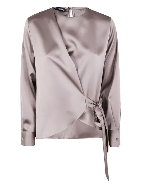 DRHOPE wrap-tie shirt