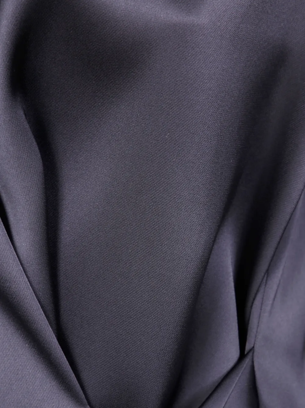 DRHOPE Satijnen blouse met gestrikte voorkant Zwart