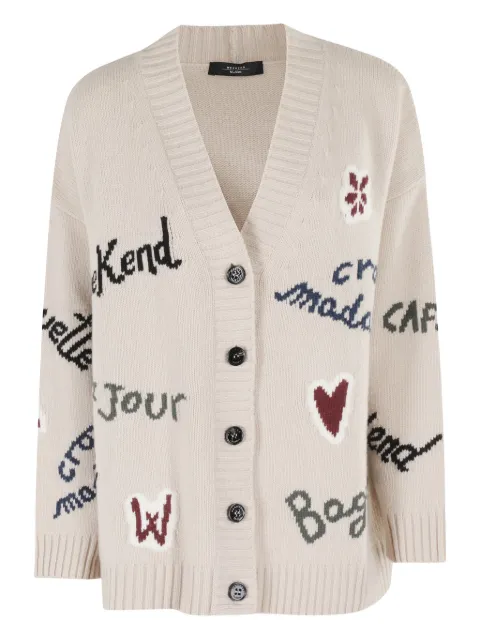 Weekend Max Mara lettering-embellishment cardigan