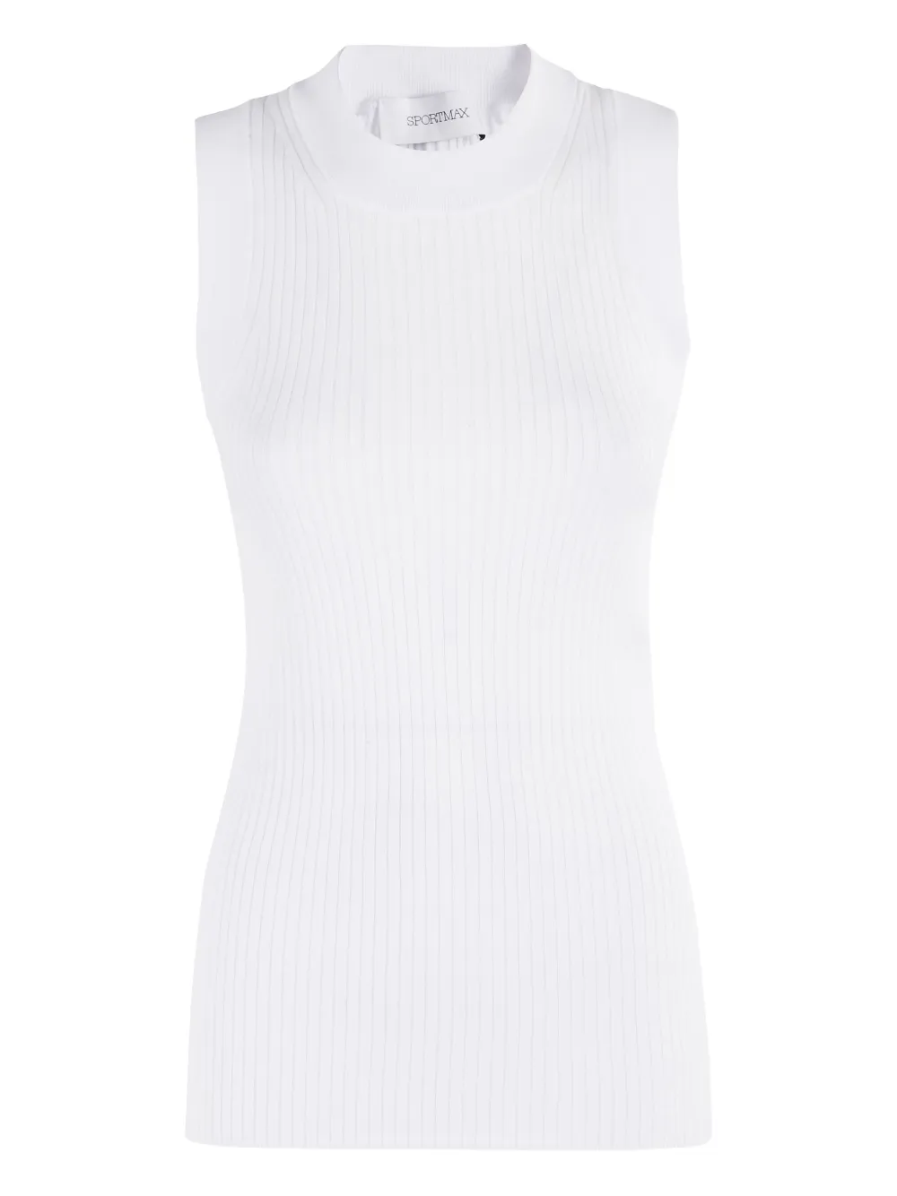 ribbed sleeveless tank top