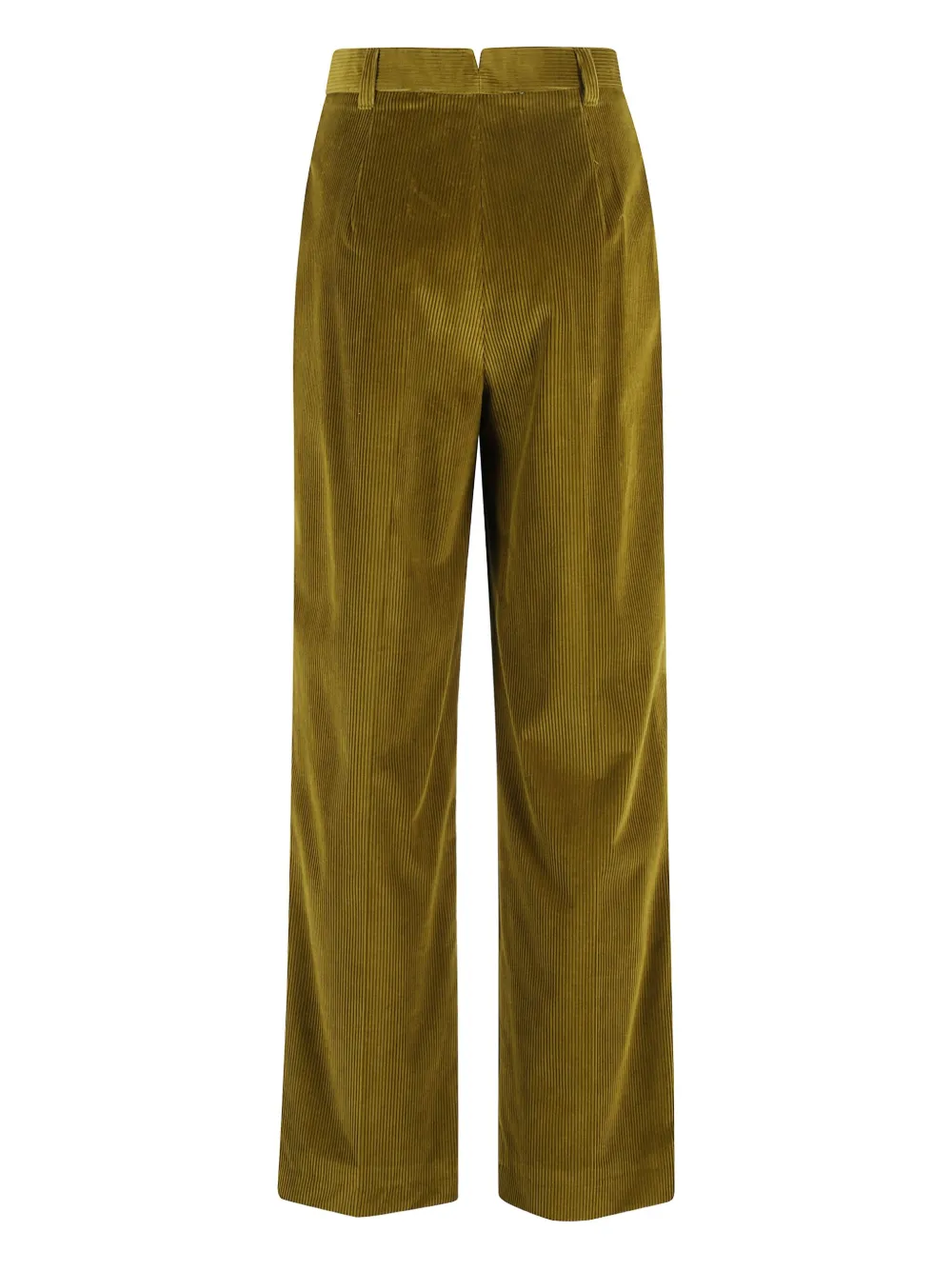 Weekend Max Mara Ribfluwelen plooibroek - Groen