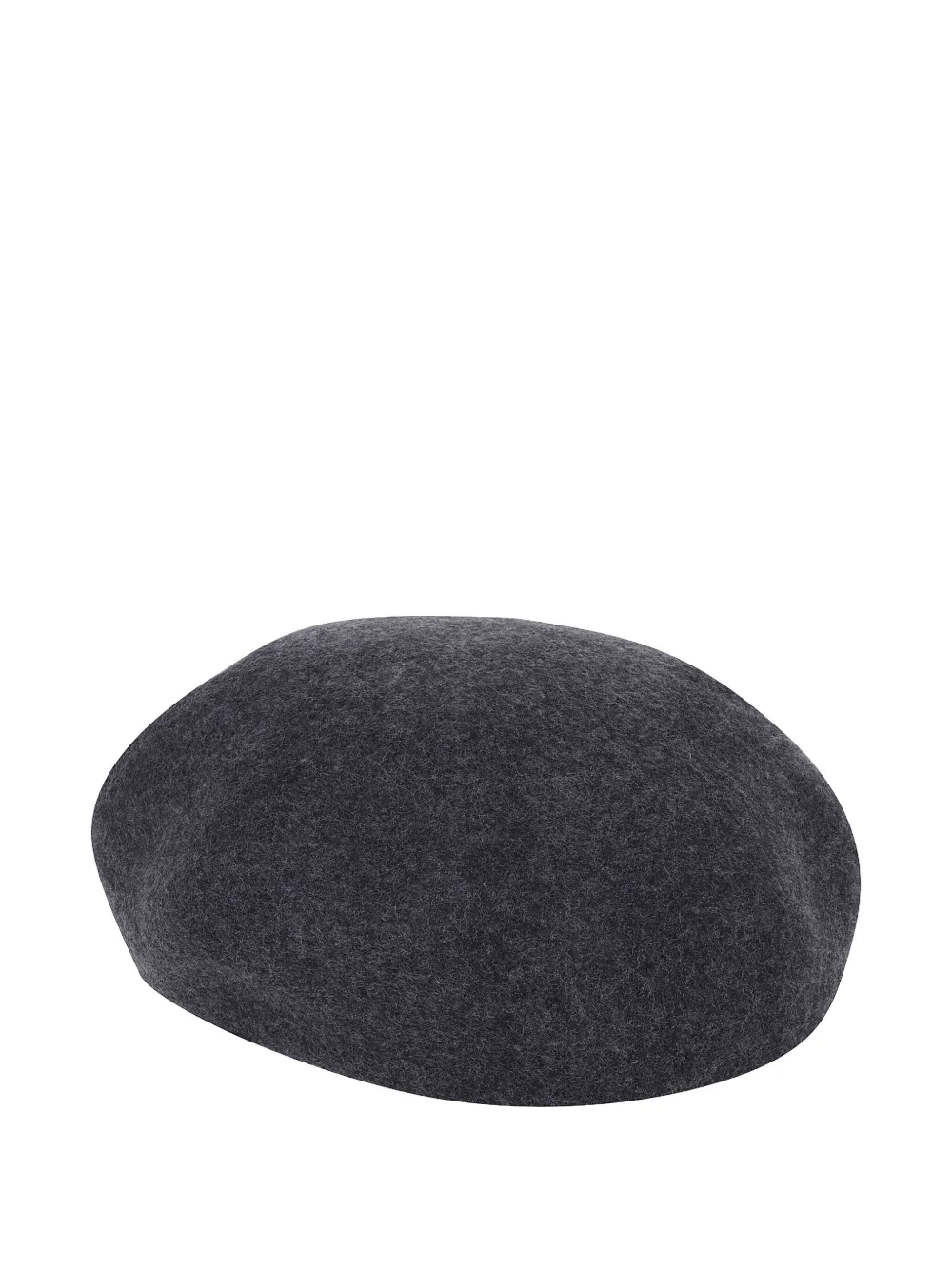 Weekend Max Mara logo-detail wool beret - Grijs