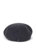 Weekend Max Mara logo-detail wool beret - Grey
