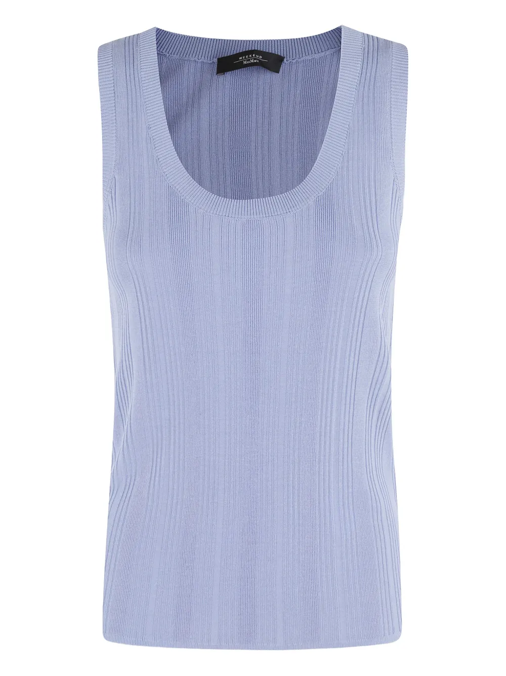Weekend Max Mara Ceylon ribbed scoop-neck top | Purple | Image 1