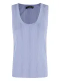 Weekend Max Mara Ceylon ribbed scoop-neck top - Purple