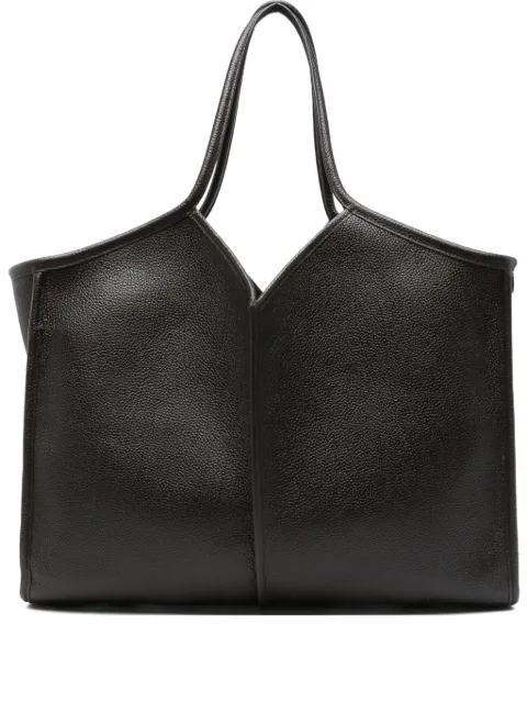 Hereu large leather tote bag