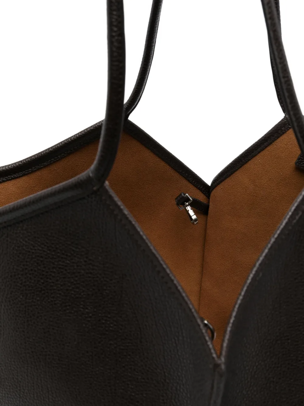 Hereu Leren shopper Bruin