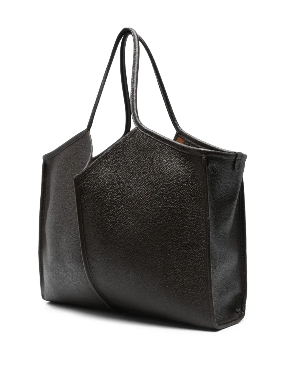 Hereu Leren shopper Bruin