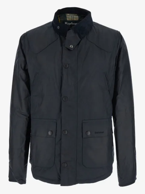 Barbour corduroy-collar cotton jacket