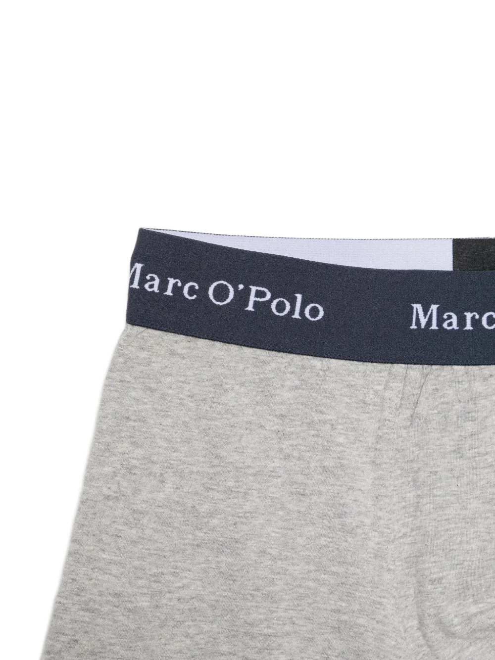 Marc O'Polo Drie boxershorts met logoband Grijs