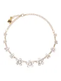 Rosantica crystal-flower gold necklace