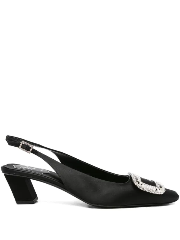 Roger Vivier Zapatillas Belle Vivier Con Tacón De 50mm | Negro