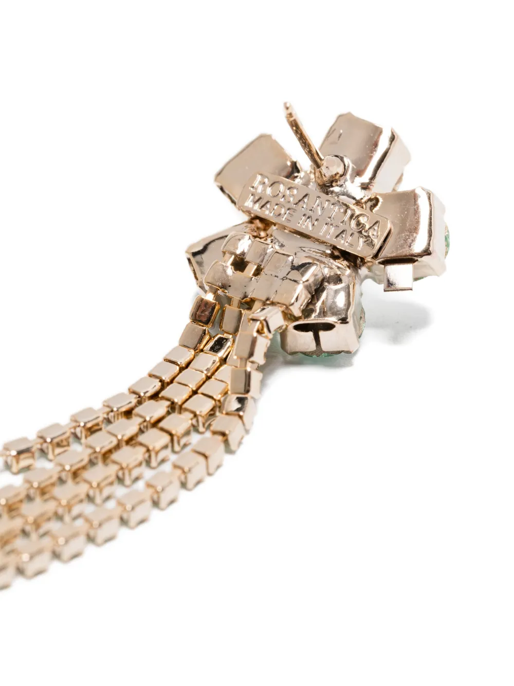 Rosantica Flower-cluster Chain Earrings In Metallic