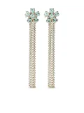 Rosantica flower-cluster chain earrings - Gold