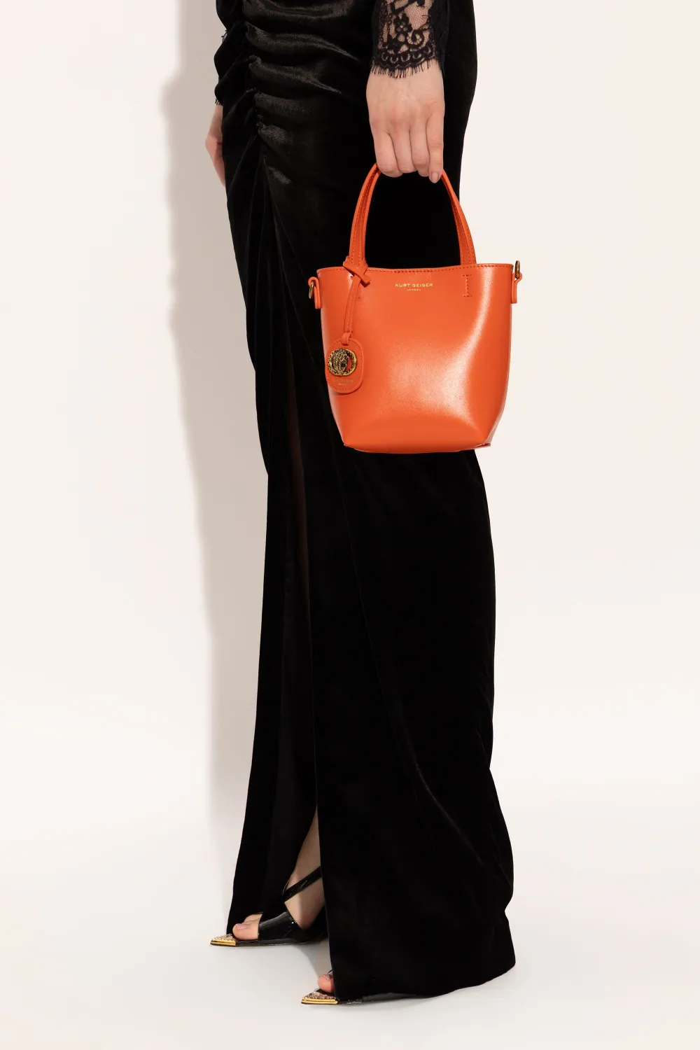 Kurt Geiger London Chelsea verfraaide shopper Oranje