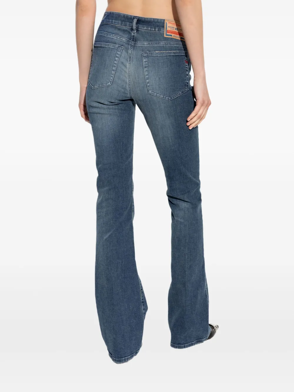 Diesel 1969 D-Ebbey gerafelde jeans Blauw