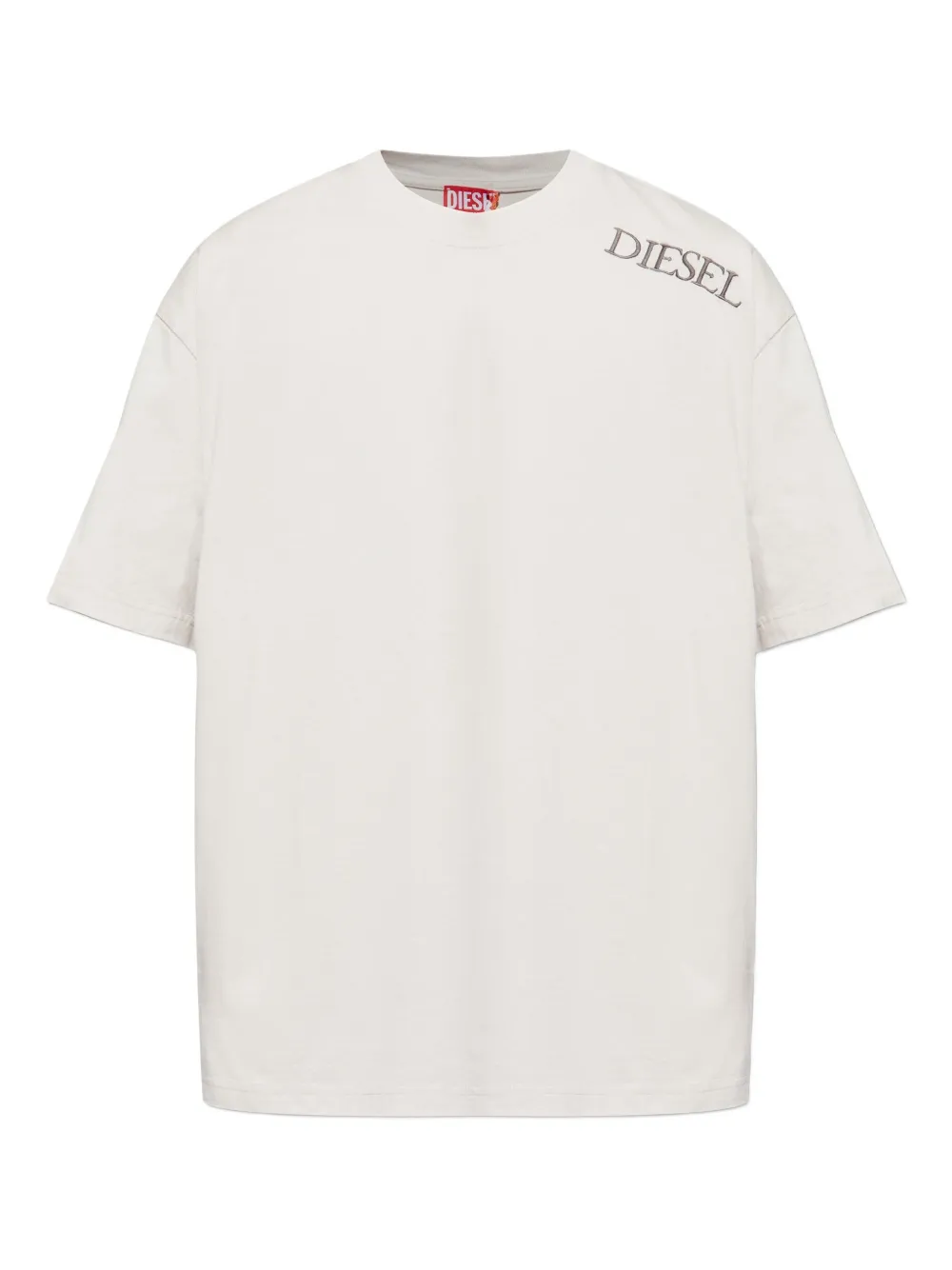 Diesel T-shirt met geborduurd logo Wit