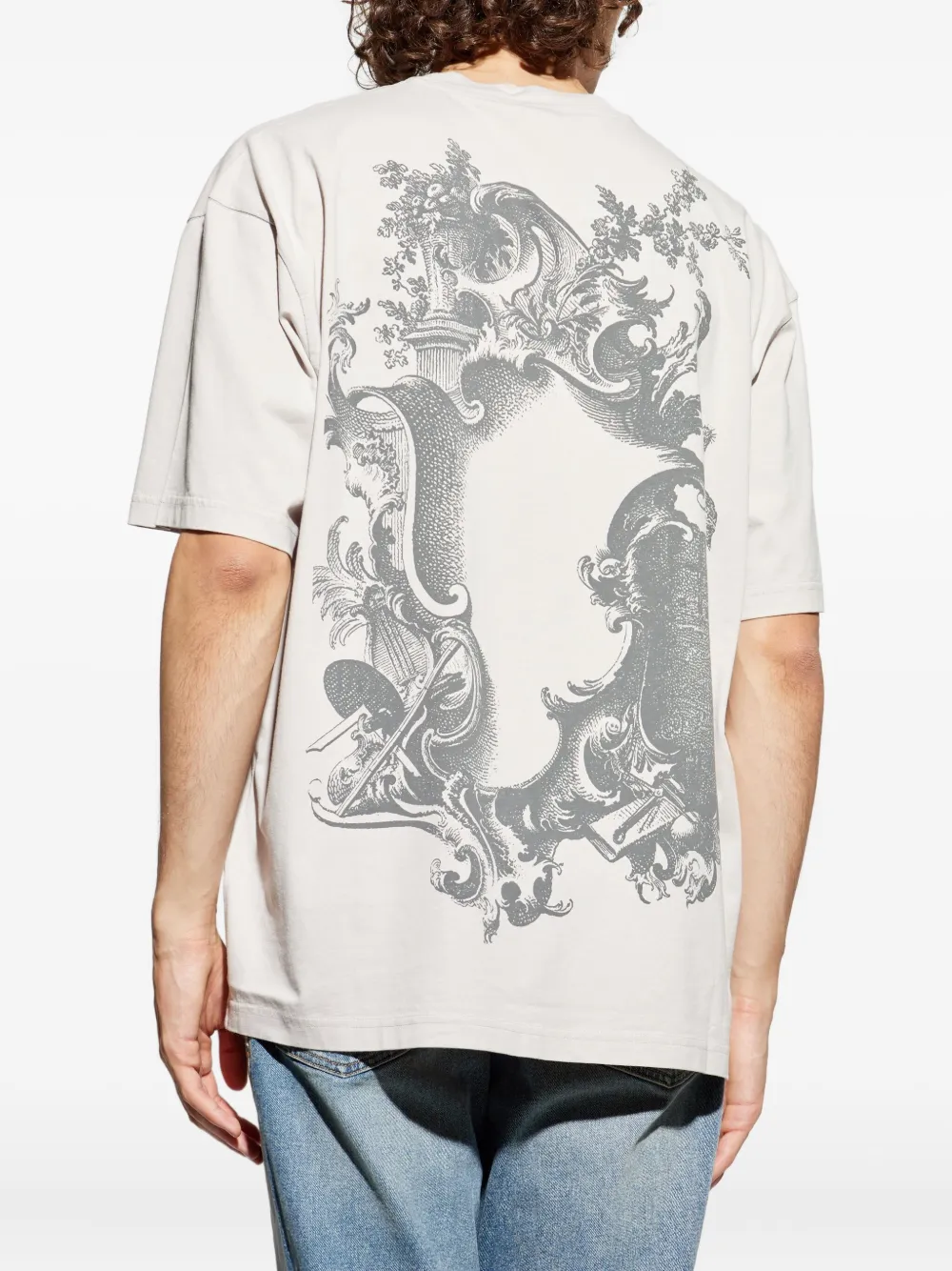 Diesel T-shirt met geborduurd logo Wit