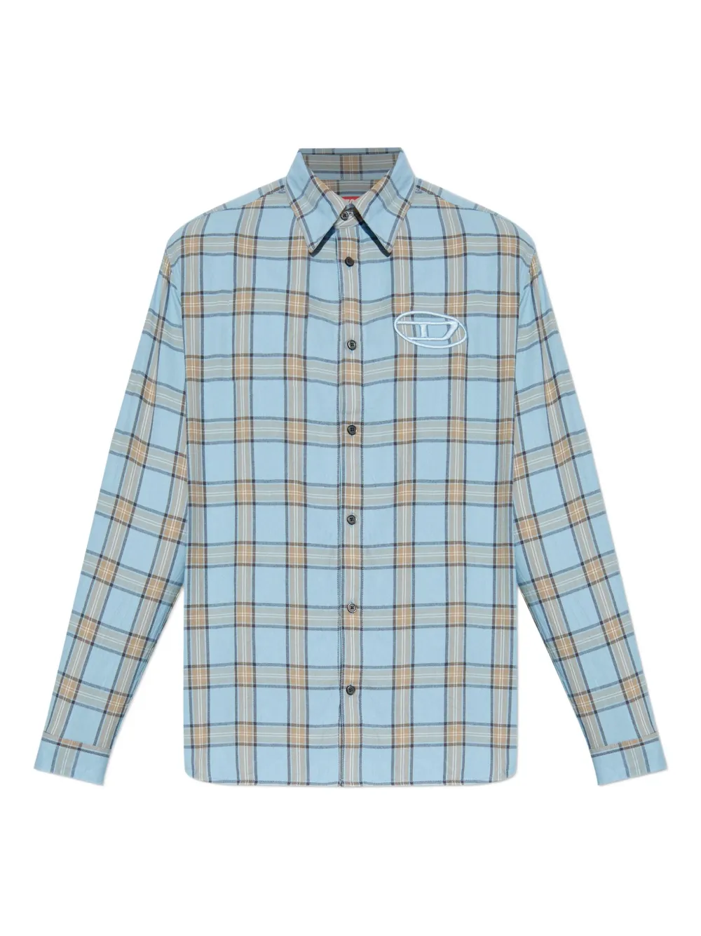 Diesel S-Simply-Ajfi チェック シャツ - ブルー Diesel S-Simply-Ajfi チェック シャツ - ブルー