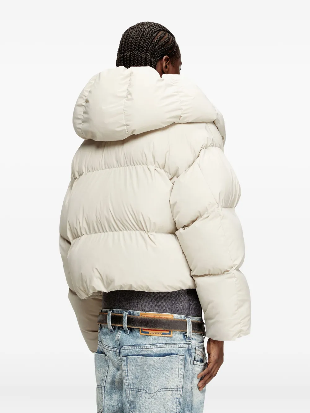 Diesel W-Iley-T1 wikkel donsjack met capuchon 7FE