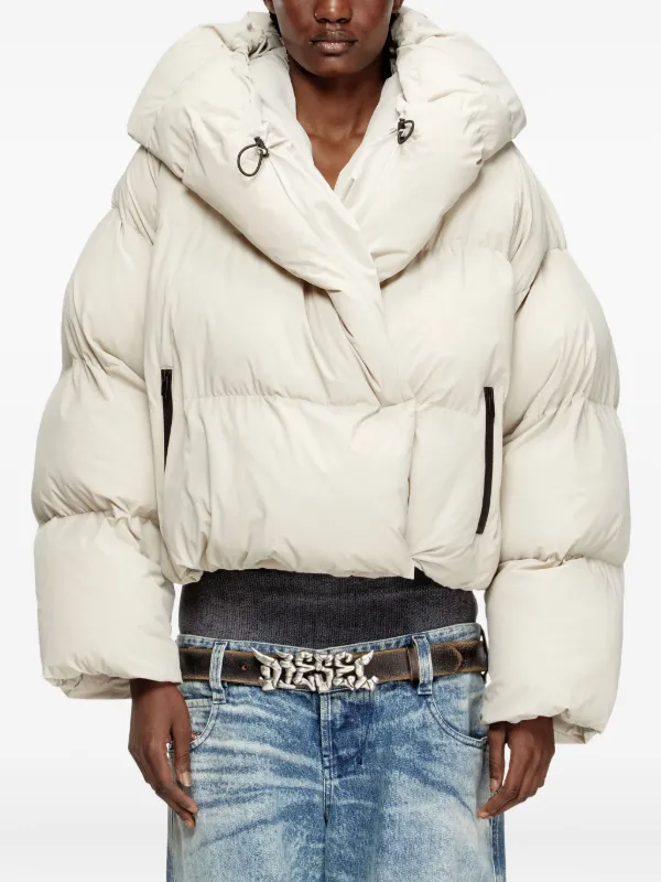 Diesel W-Iley-T1 Wrap Hooded Puffer Jacket | FARFETCH
