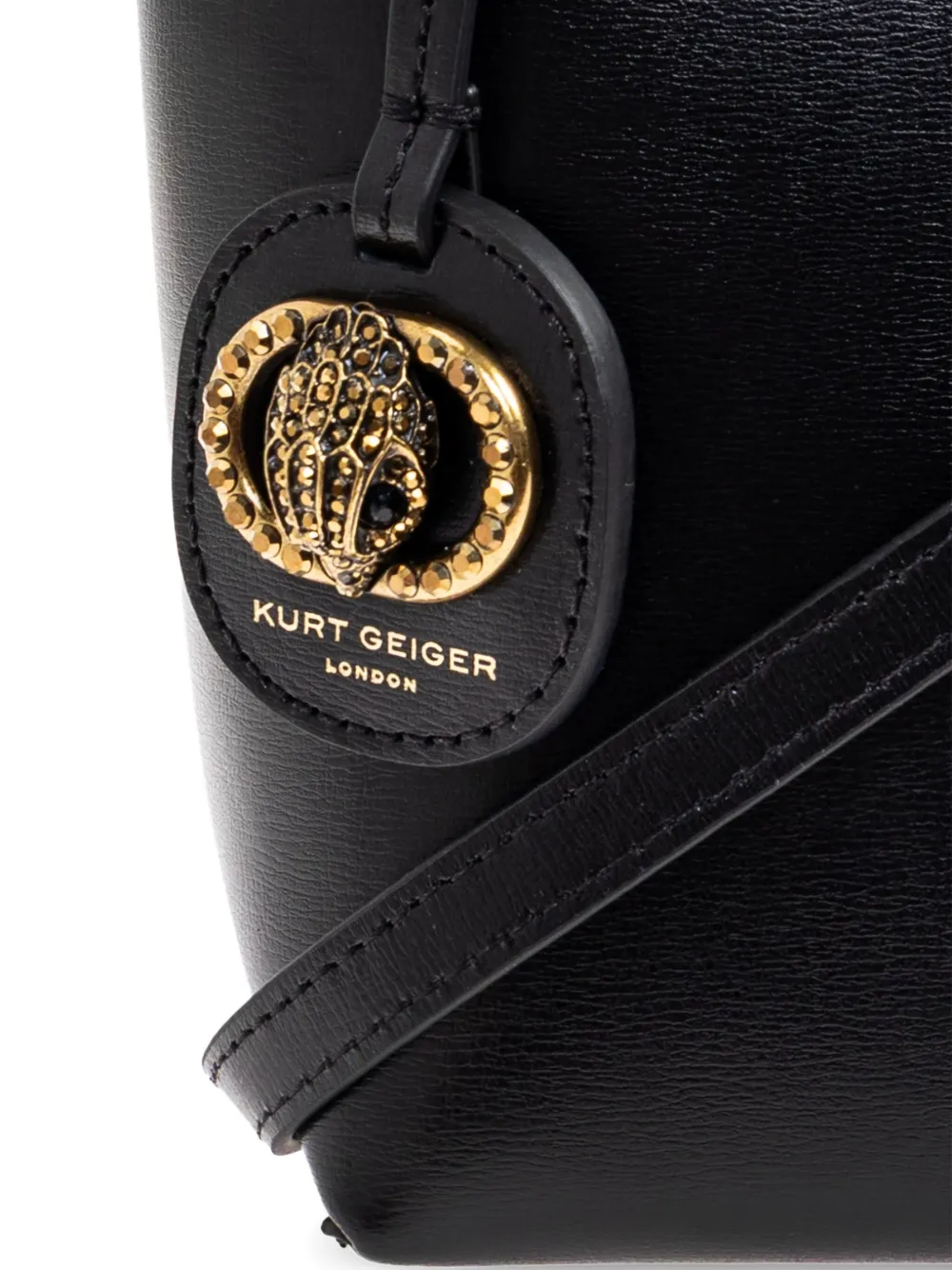Kurt Geiger London Chelsea verfraaide shopper Zwart