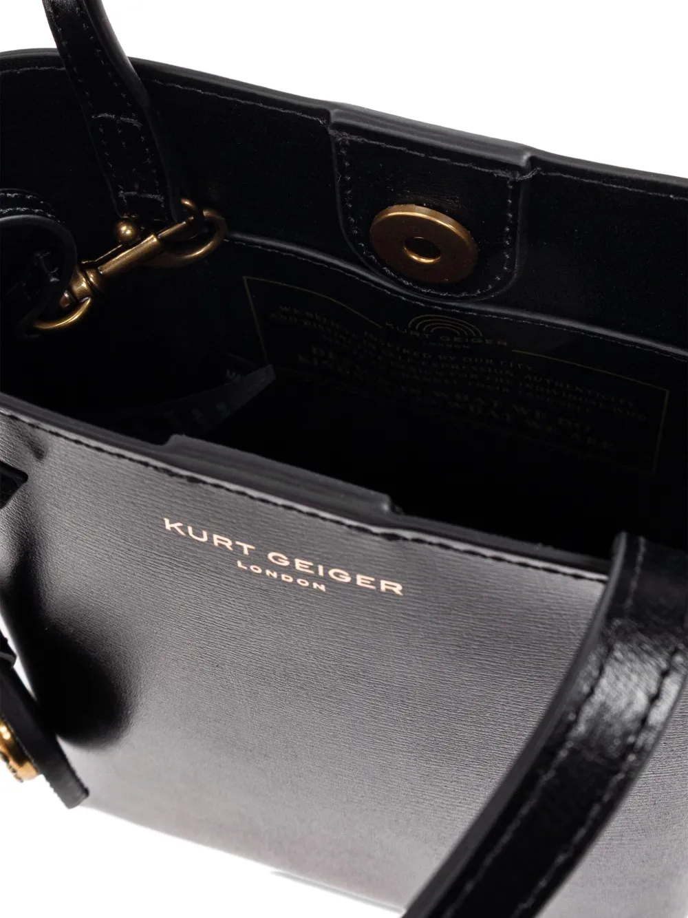 Kurt Geiger London Chelsea verfraaide shopper Zwart