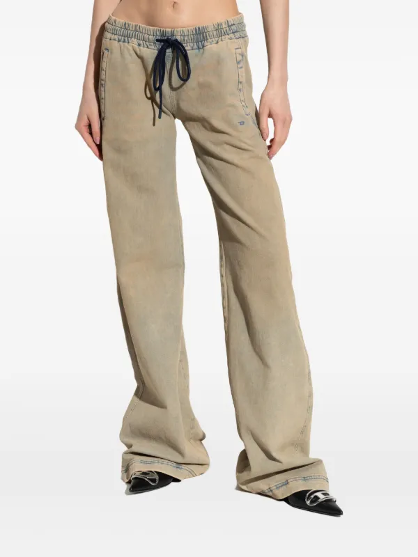DIESEL>>ディーゼル 2078 D-Ainty ワイドレッグ ジーンズ Relaxed 2078 D-Ainty Joggjeans® | ダークブルー | ウィメンズ