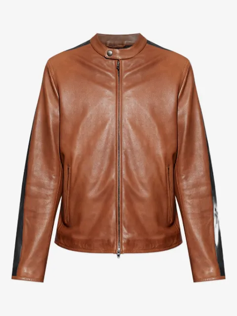 Diesel Jacke mit Ledereinsätzen