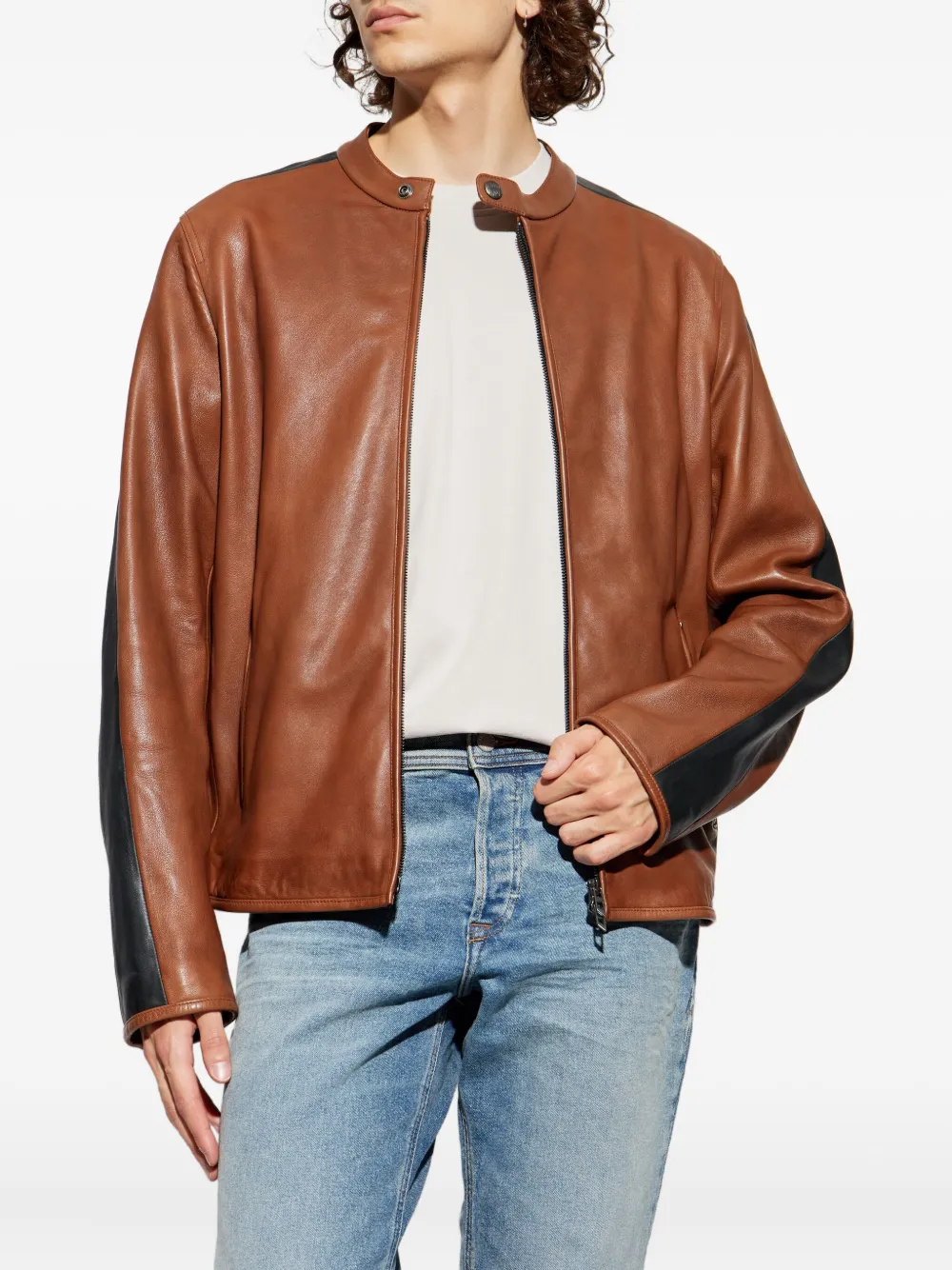 Diesel Jack met leren vlak Bruin