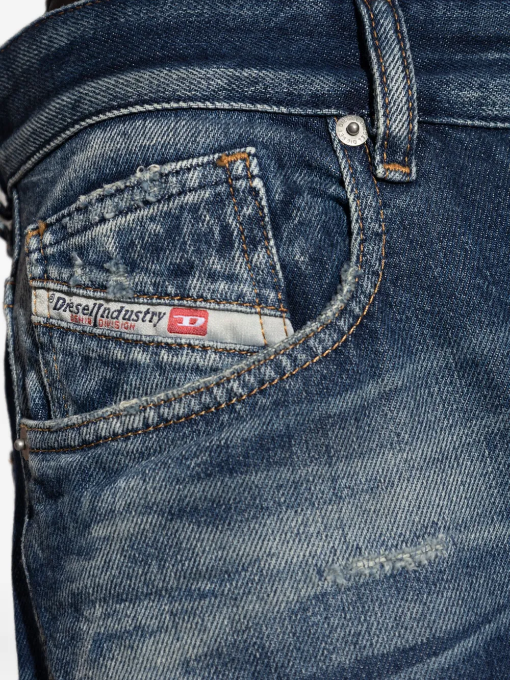 Diesel 1996 D-sire Distressed Jeans In Blue